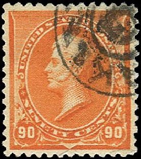 US Stamp Price Scott Catalogue #229: 90c 1890 Perry. Regency-Superior, Nov 2014, Sale 108, Lot 420