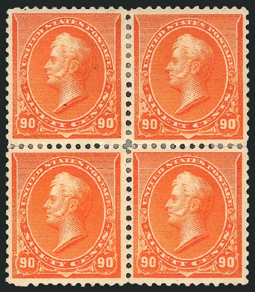 US Stamps Values Scott Catalog 229: 90c 1890 Perry. Robert Siegel Auction Galleries, Mar 2013, Sale 1040, Lot 1470