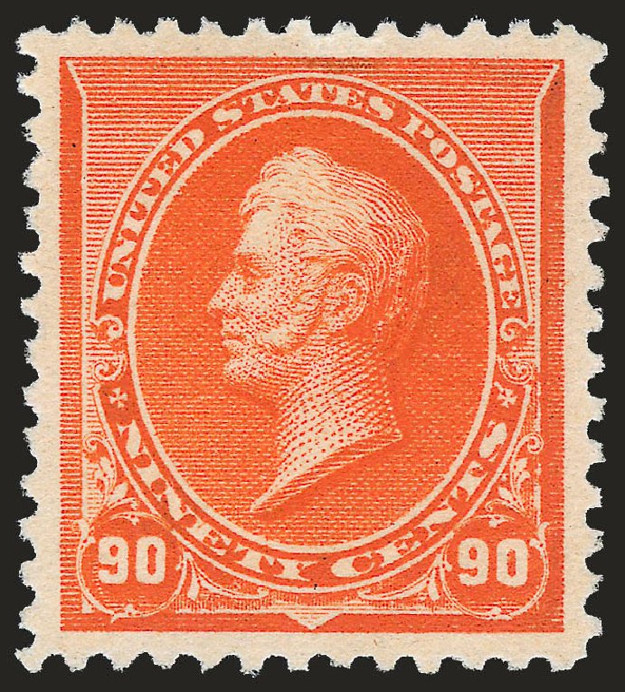 Value of US Stamps Scott Catalog 229: 90c 1890 Perry. Robert Siegel Auction Galleries, Jun 2010, Sale 992, Lot 2281