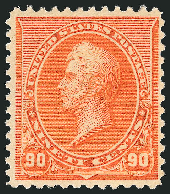 US Stamp Values Scott Cat. # 229: 1890 90c Perry. Robert Siegel Auction Galleries, Oct 2011, Sale 1014, Lot 1464