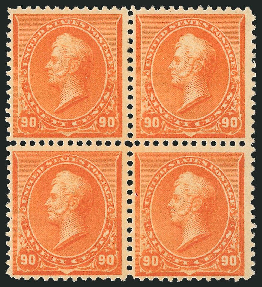 US Stamp Prices Scott Catalog #229 - 90c 1890 Perry. Robert Siegel Auction Galleries, Mar 2014, Sale 1067, Lot 1214