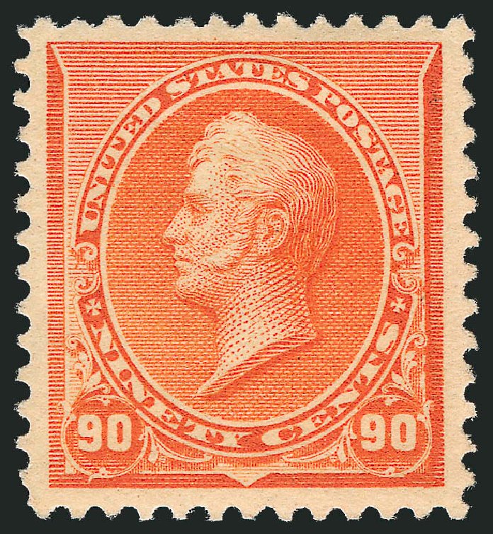 US Stamps Prices Scott Catalogue #229: 1890 90c Perry. Robert Siegel Auction Galleries, Sep 2009, Sale 976, Lot 1664