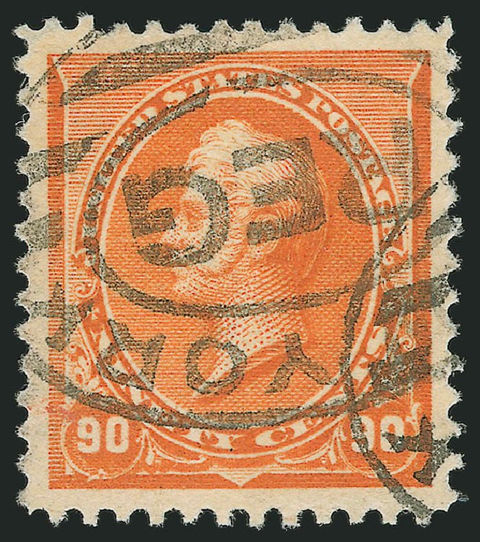 Cost of US Stamp Scott Catalog #229: 90c 1890 Perry. Robert Siegel Auction Galleries, Apr 2010, Sale 984, Lot 534
