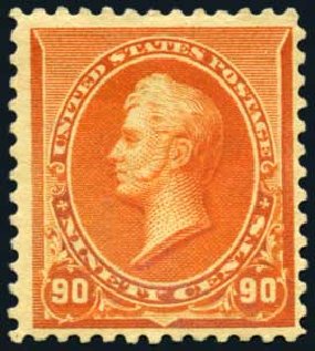 Prices of US Stamps Scott #229: 1890 90c Perry. Harmer-Schau Auction Galleries, Oct 2008, Sale 79, Lot 125