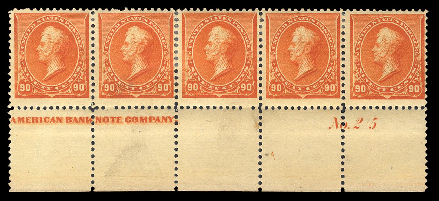 Cost of US Stamp Scott Catalogue # 229 - 90c 1890 Perry. Cherrystone Auctions, Apr 2009, Sale 200904, Lot 32