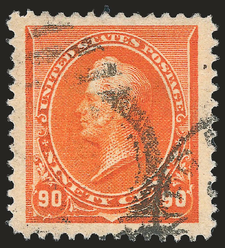 Value of US Stamp Scott Catalogue #229 - 1890 90c Perry. Robert Siegel Auction Galleries, Jun 2009, Sale 975, Lot 1472