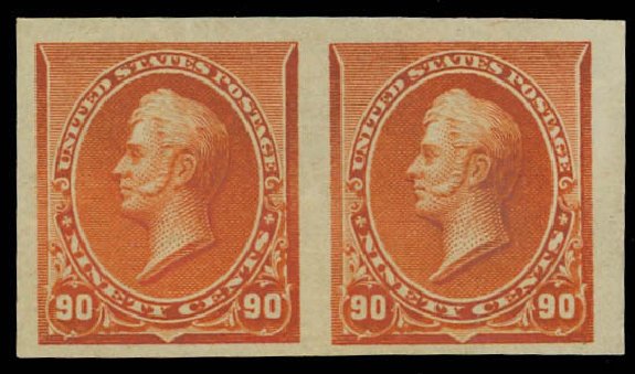 US Stamps Prices Scott 229 - 90c 1890 Perry. Daniel Kelleher Auctions, Jun 2012, Sale 630, Lot 1493