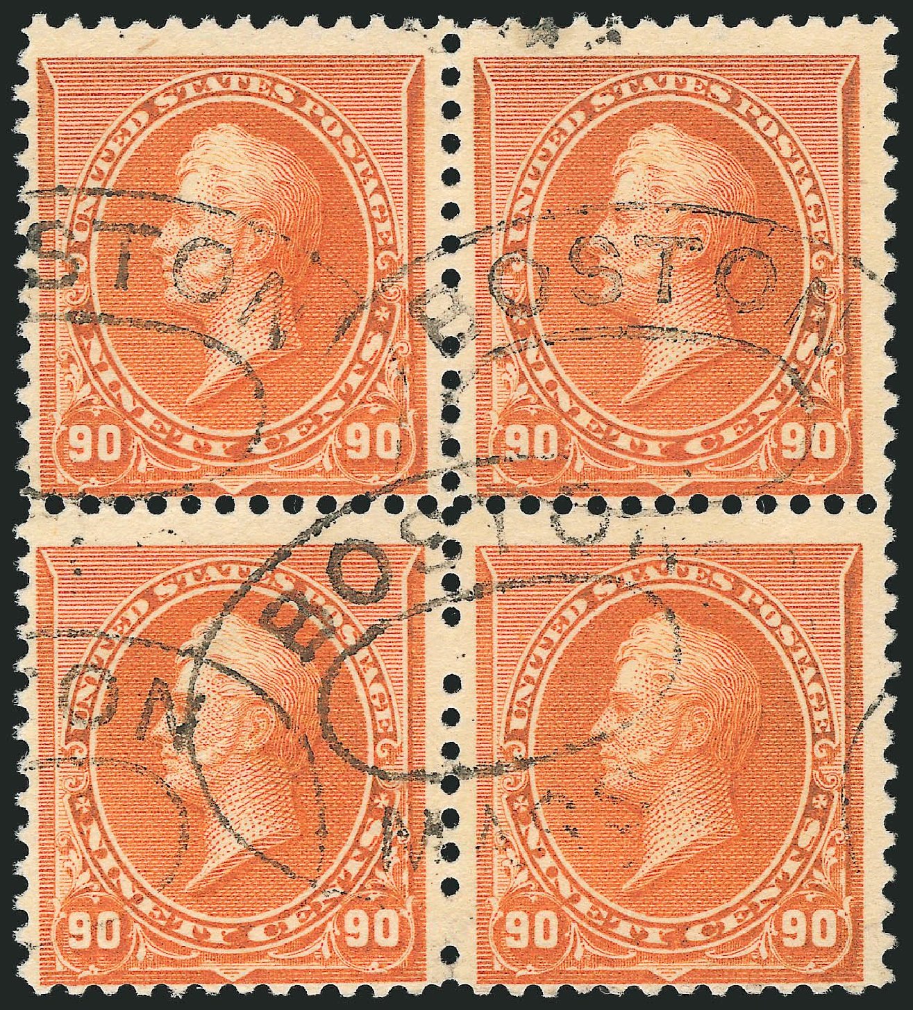 US Stamp Price Scott Catalogue 229 - 1890 90c Perry. Robert Siegel Auction Galleries, Dec 2014, Sale 1090, Lot 1383