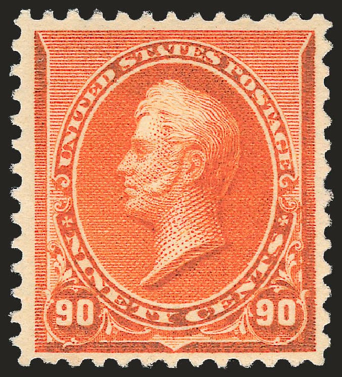 Costs of US Stamps Scott Cat. 229 - 90c 1890 Perry. Robert Siegel Auction Galleries, Apr 2009, Sale 972, Lot 3223