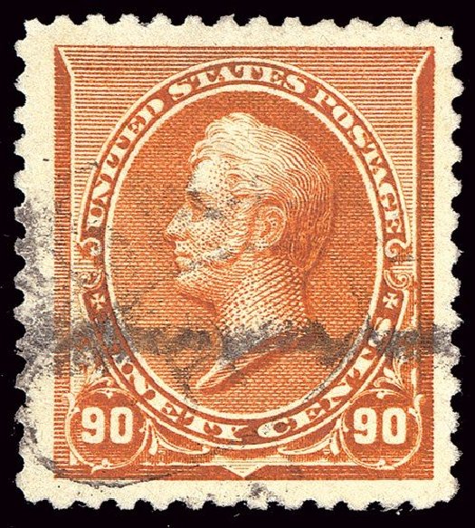 Costs of US Stamps Scott Catalogue # 229 - 90c 1890 Perry. Spink Shreves Galleries, Jan 2014, Sale 146, Lot 293