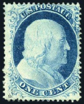 Price of US Stamps Scott Cat. 23 - 1857 1c Franklin. Harmer-Schau Auction Galleries, Jun 2008, Sale 78, Lot 1267