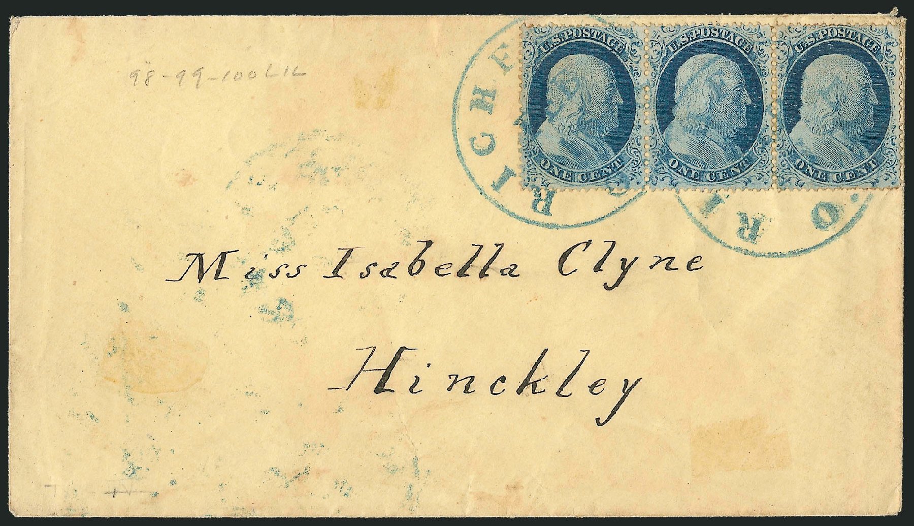 Costs of US Stamp Scott 23: 1c 1857 Franklin. Robert Siegel Auction Galleries, Mar 2011, Sale 1006, Lot 1047