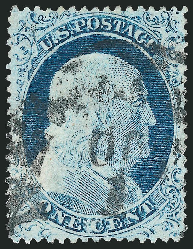 US Stamp Prices Scott Catalog #23 - 1c 1857 Franklin. Robert Siegel Auction Galleries, Jun 2009, Sale 973, Lot 47