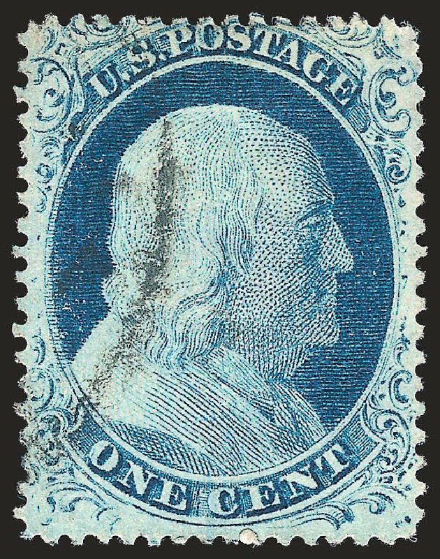 Price of US Stamps Scott Cat. # 23: 1857 1c Franklin. Robert Siegel Auction Galleries, Apr 2010, Sale 984, Lot 127