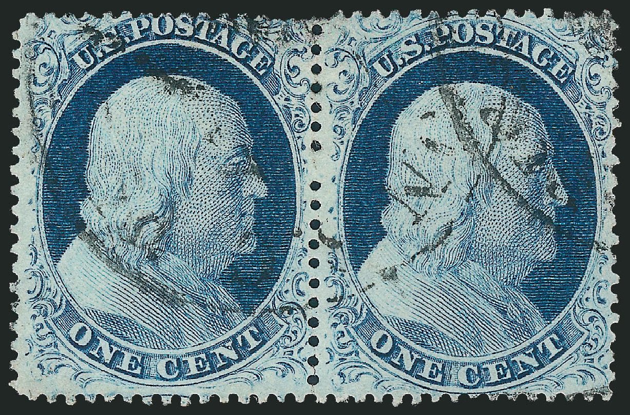 Values of US Stamp Scott Catalog #23 - 1c 1857 Franklin. Robert Siegel Auction Galleries, Apr 2010, Sale 984, Lot 128