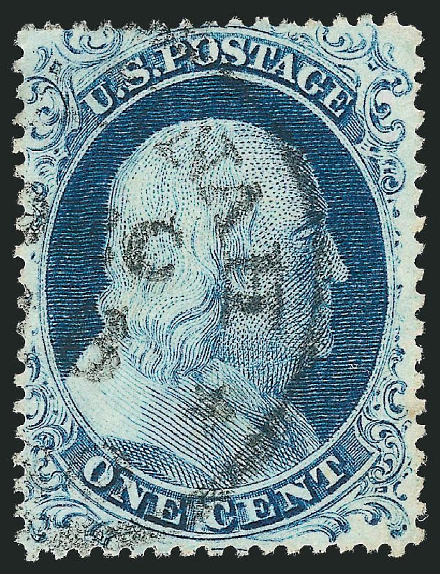 Value of US Stamp Scott Cat. # 23: 1857 1c Franklin. Robert Siegel Auction Galleries, Dec 2010, Sale 998, Lot 468
