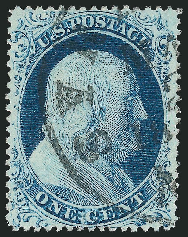 US Stamp Prices Scott Catalog # 23: 1857 1c Franklin. Robert Siegel Auction Galleries, Jun 2012, Sale 1024, Lot 59