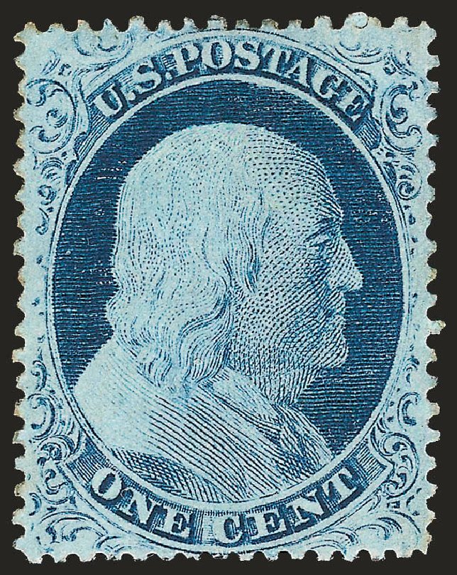 Values of US Stamps Scott 23: 1857 1c Franklin. Robert Siegel Auction Galleries, Jan 2009, Sale 968, Lot 29