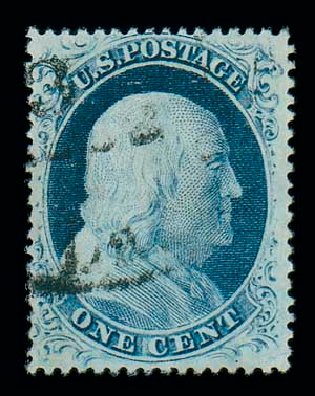 US Stamp Prices Scott 23 - 1c 1857 Franklin. Matthew Bennett International, Dec 2007, Sale 325, Lot 1450