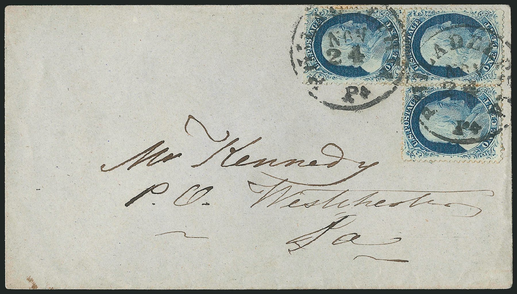 US Stamps Prices Scott Cat. 23: 1c 1857 Franklin. Robert Siegel Auction Galleries, Mar 2011, Sale 1006, Lot 1020