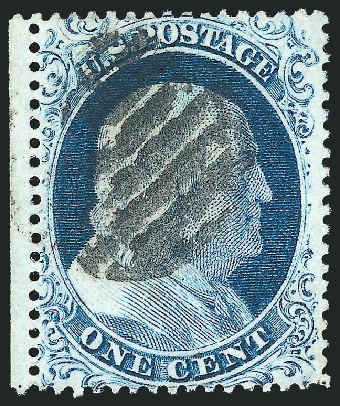 US Stamps Value Scott #23: 1857 1c Franklin. Robert Siegel Auction Galleries, Dec 2010, Sale 998, Lot 460