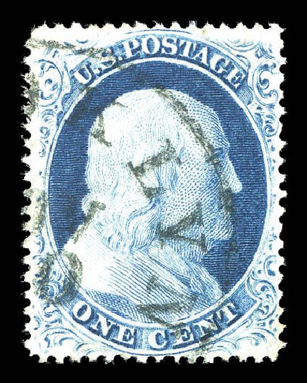 US Stamp Price Scott Catalog #23: 1857 1c Franklin. Matthew Bennett International, Sep 2012, Sale 345, Lot 51