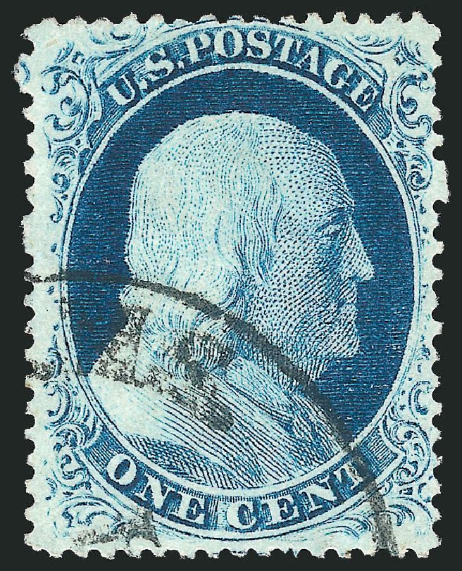 Costs of US Stamp Scott Cat. #23 - 1c 1857 Franklin. Robert Siegel Auction Galleries, Mar 2011, Sale 1006, Lot 1031