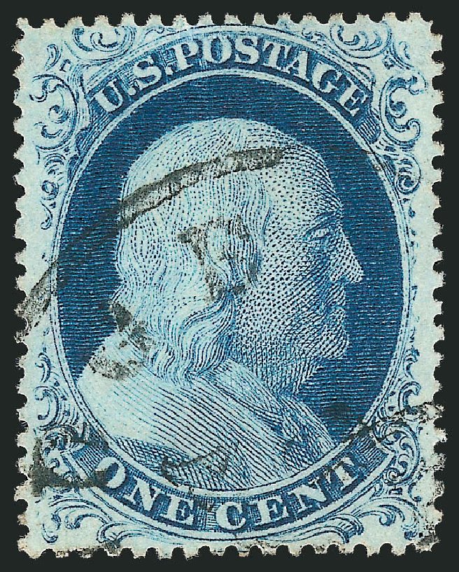 Value of US Stamps Scott Cat. #23: 1c 1857 Franklin. Robert Siegel Auction Galleries, Oct 2012, Sale 1032, Lot 3061