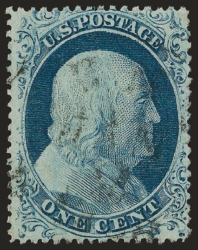 Costs of US Stamp Scott # 23 - 1857 1c Franklin. Robert Siegel Auction Galleries, Dec 2008, Sale 967, Lot 4121