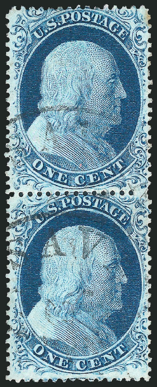 Prices of US Stamp Scott Catalogue #23 - 1c 1857 Franklin. Robert Siegel Auction Galleries, Dec 2010, Sale 998, Lot 461