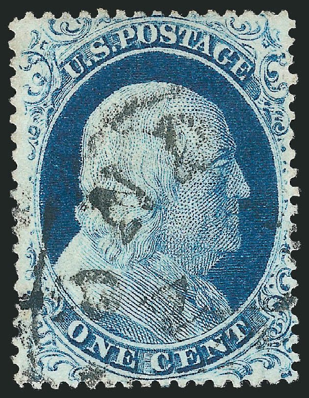 US Stamp Value Scott Catalog #23: 1c 1857 Franklin. Robert Siegel Auction Galleries, Dec 2010, Sale 998, Lot 471