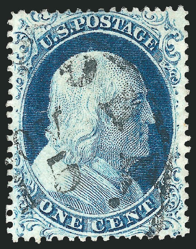 US Stamp Price Scott Catalogue 23 - 1c 1857 Franklin. Robert Siegel Auction Galleries, Mar 2011, Sale 1006, Lot 1034