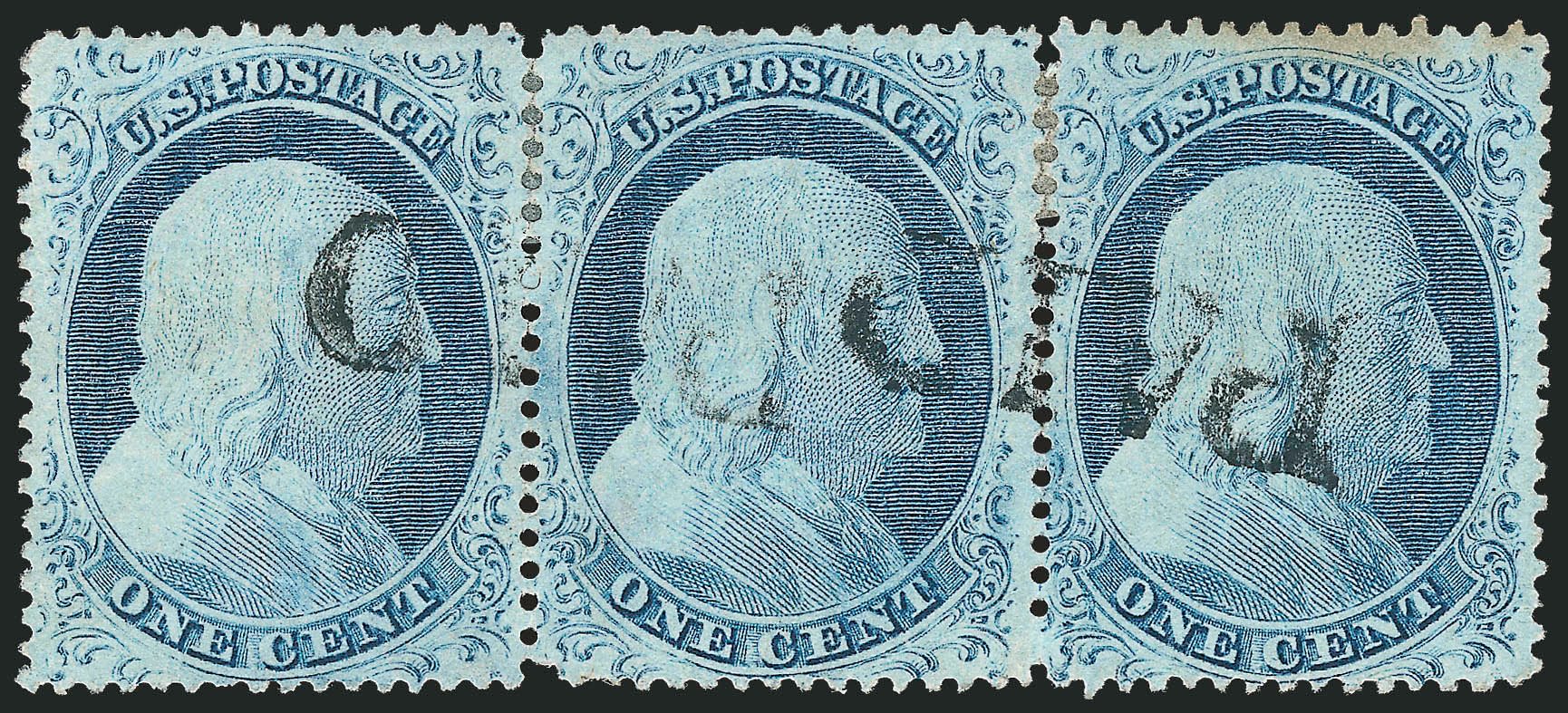 Price of US Stamp Scott Cat. 23 - 1c 1857 Franklin. Robert Siegel Auction Galleries, Mar 2011, Sale 1006, Lot 1044