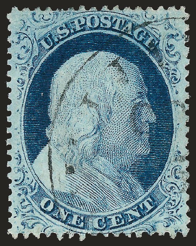 Cost of US Stamp Scott Catalogue 23: 1c 1857 Franklin. Robert Siegel Auction Galleries, Jun 2009, Sale 975, Lot 1174