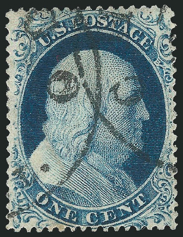 Value of US Stamps Scott Catalog 23: 1857 1c Franklin. Robert Siegel Auction Galleries, Dec 2010, Sale 998, Lot 474