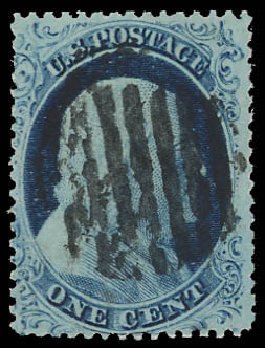 US Stamp Price Scott Catalog 23: 1c 1857 Franklin. Daniel Kelleher Auctions, Aug 2012, Sale 631, Lot 705