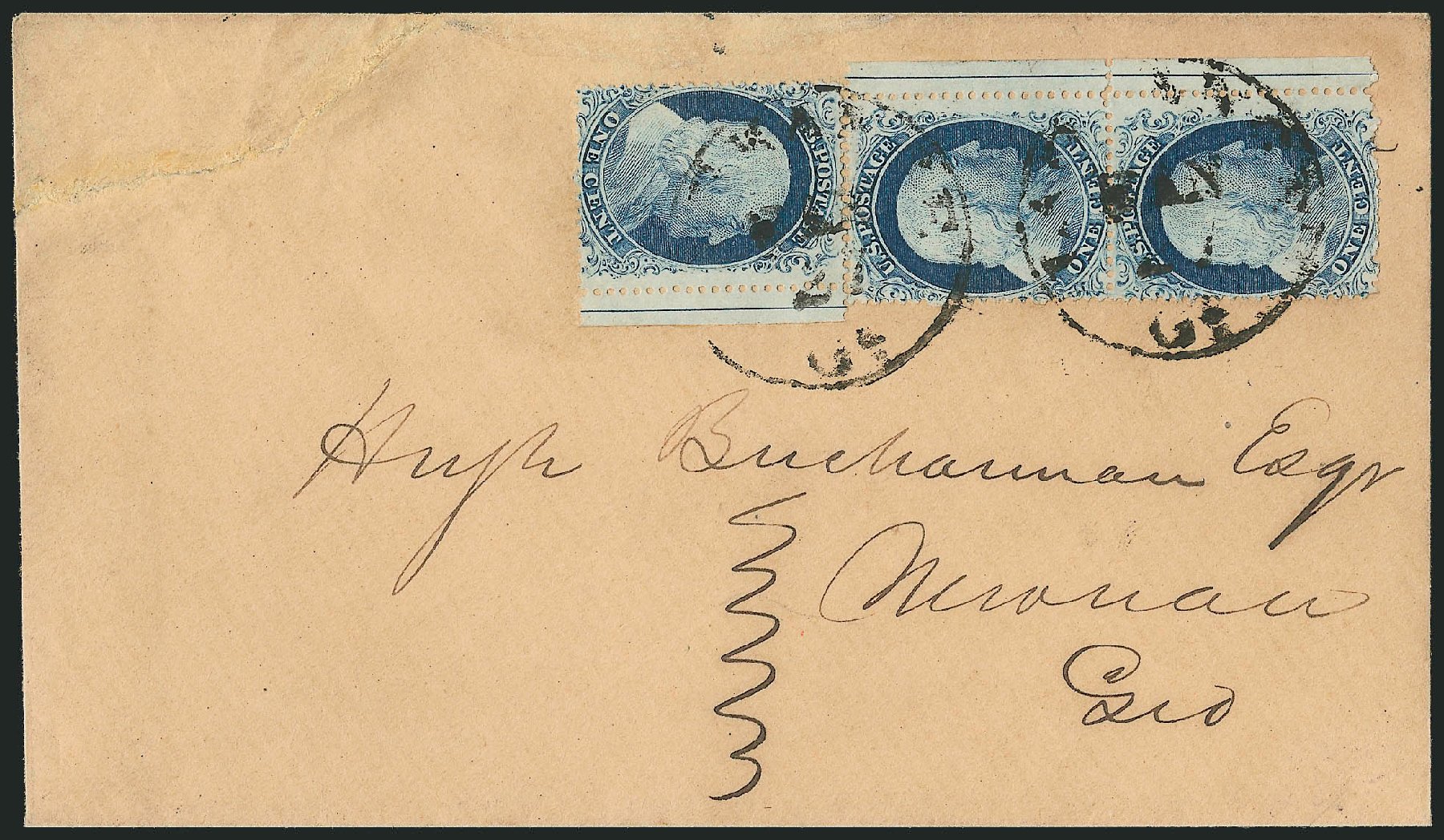 US Stamps Prices Scott Catalogue #23: 1c 1857 Franklin. Robert Siegel Auction Galleries, Mar 2011, Sale 1006, Lot 1025