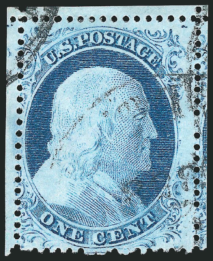 Costs of US Stamp Scott Cat. # 23: 1857 1c Franklin. Robert Siegel Auction Galleries, Dec 2010, Sale 998, Lot 465