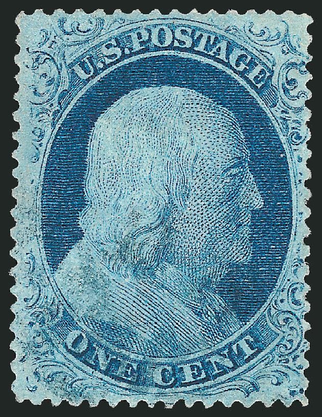 Values of US Stamps Scott Catalog # 23 - 1c 1857 Franklin. Robert Siegel Auction Galleries, Mar 2011, Sale 1006, Lot 1032