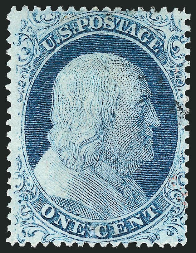Cost of US Stamp Scott Cat. 23: 1c 1857 Franklin. Robert Siegel Auction Galleries, Mar 2011, Sale 1006, Lot 1023