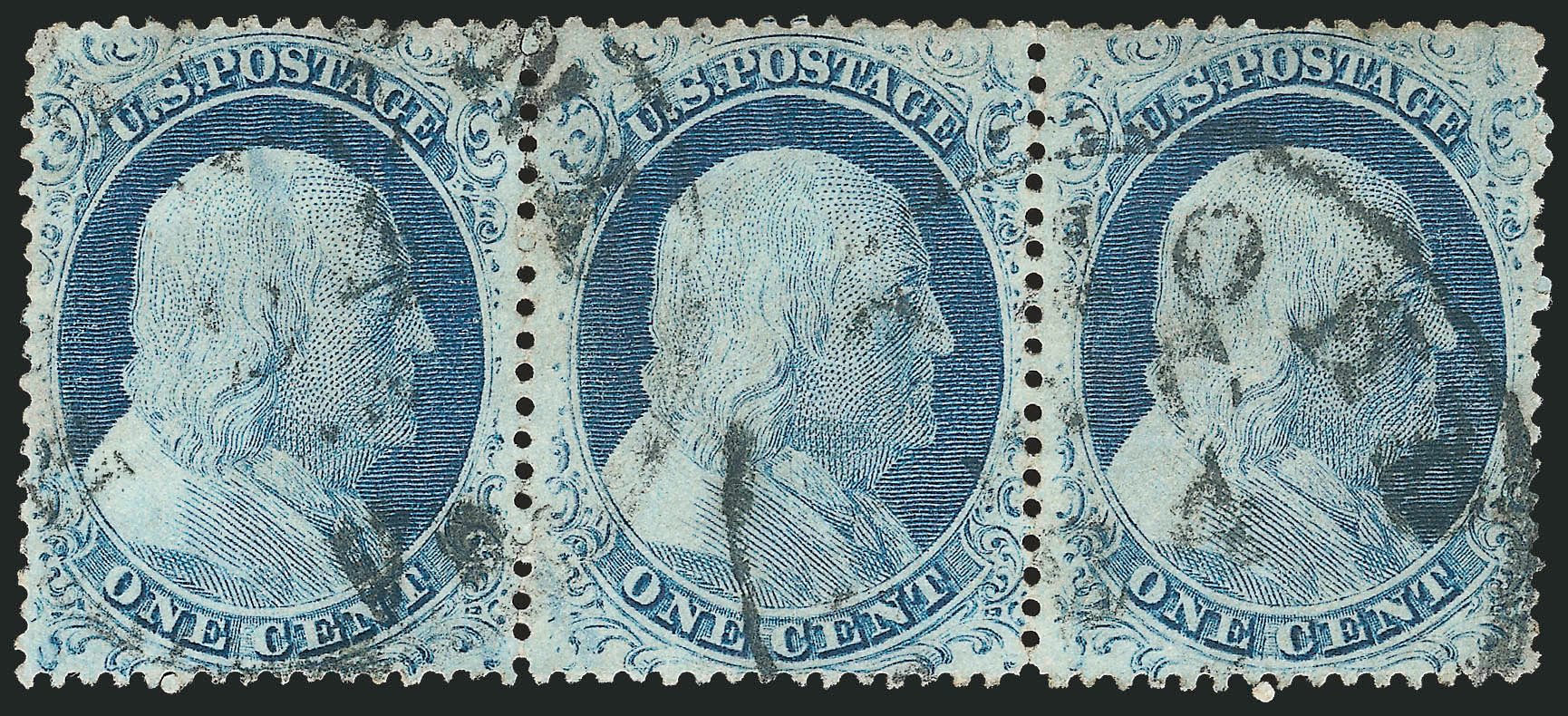 US Stamps Value Scott Catalog # 23 - 1c 1857 Franklin. Robert Siegel Auction Galleries, Mar 2011, Sale 1006, Lot 1043