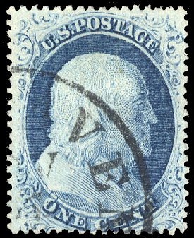 US Stamps Price Scott Catalog #23 - 1c 1857 Franklin. Cherrystone Auctions, Sep 2012, Sale 201209, Lot 26