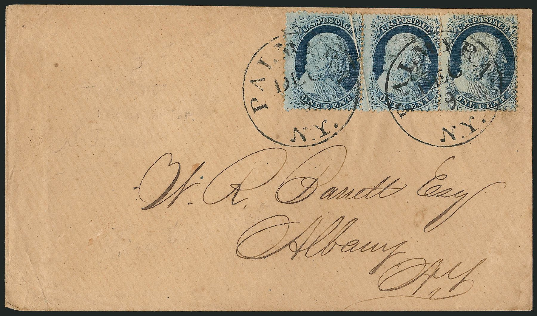 Values of US Stamp Scott Cat. #23 - 1857 1c Franklin. Robert Siegel Auction Galleries, Mar 2011, Sale 1006, Lot 1016