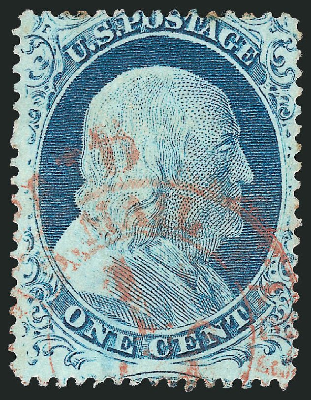 Price of US Stamps Scott #23 - 1c 1857 Franklin. Robert Siegel Auction Galleries, Mar 2011, Sale 1006, Lot 1026