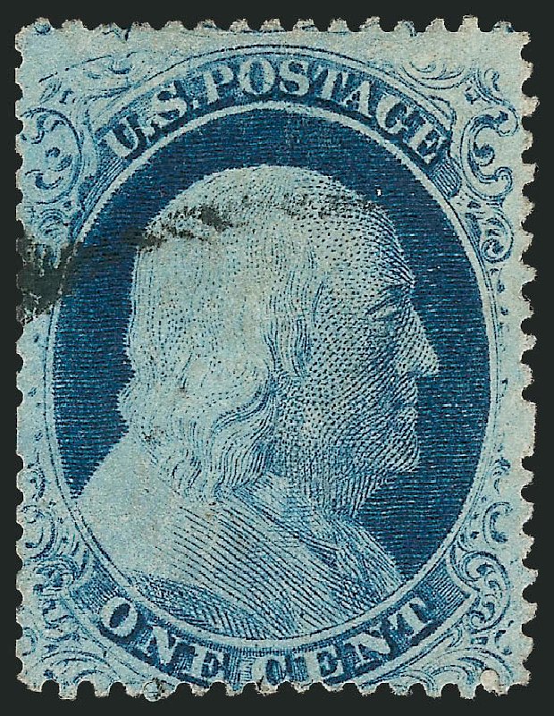Values of US Stamps Scott Catalogue #23 - 1857 1c Franklin. Robert Siegel Auction Galleries, Dec 2009, Sale 982, Lot 5106