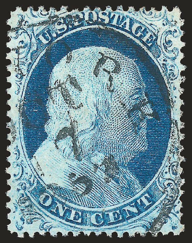 Costs of US Stamps Scott #23 - 1c 1857 Franklin. Robert Siegel Auction Galleries, Apr 2010, Sale 984, Lot 126