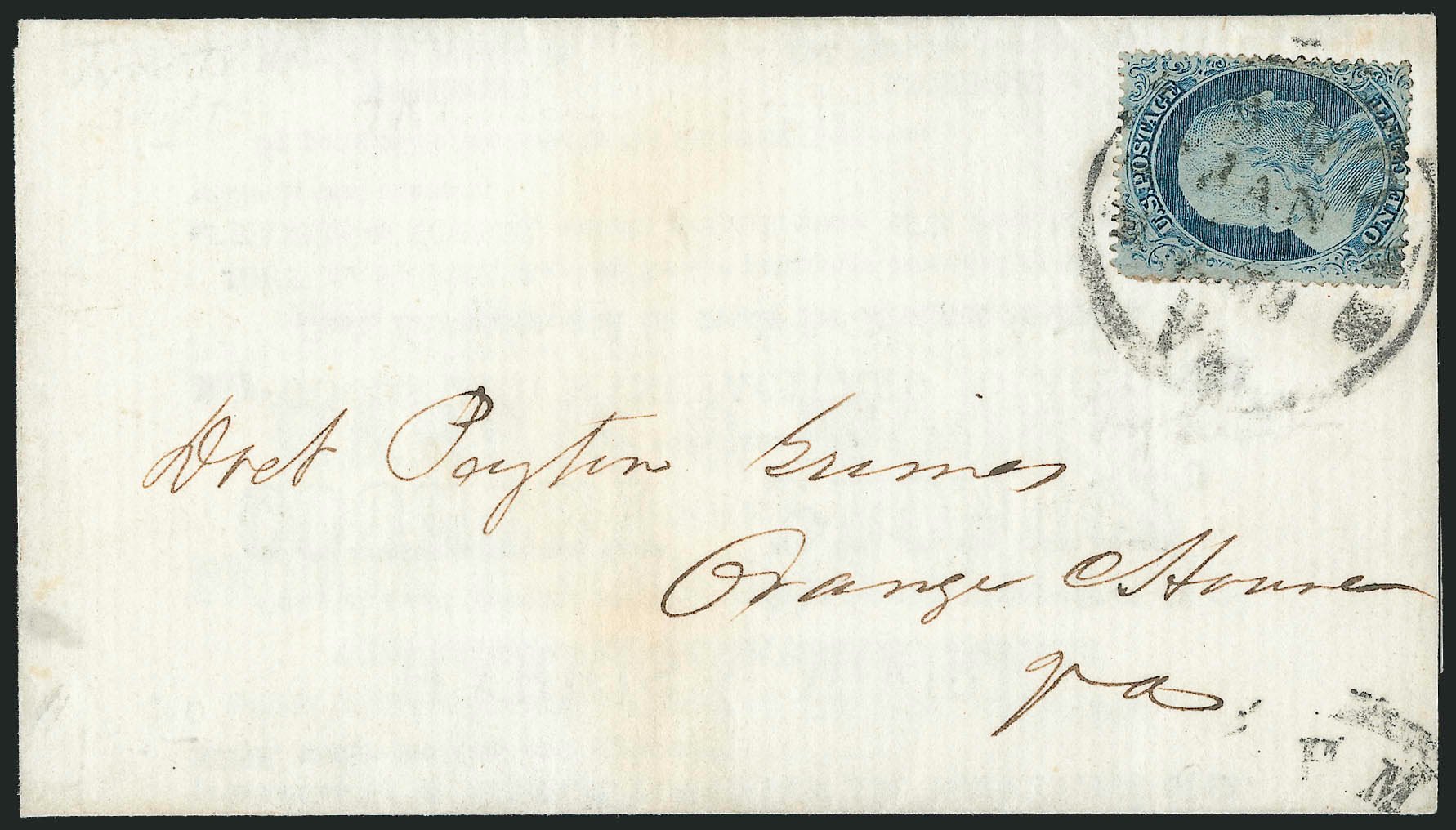 US Stamps Values Scott Catalog #23 - 1857 1c Franklin. Robert Siegel Auction Galleries, Dec 2010, Sale 998, Lot 456