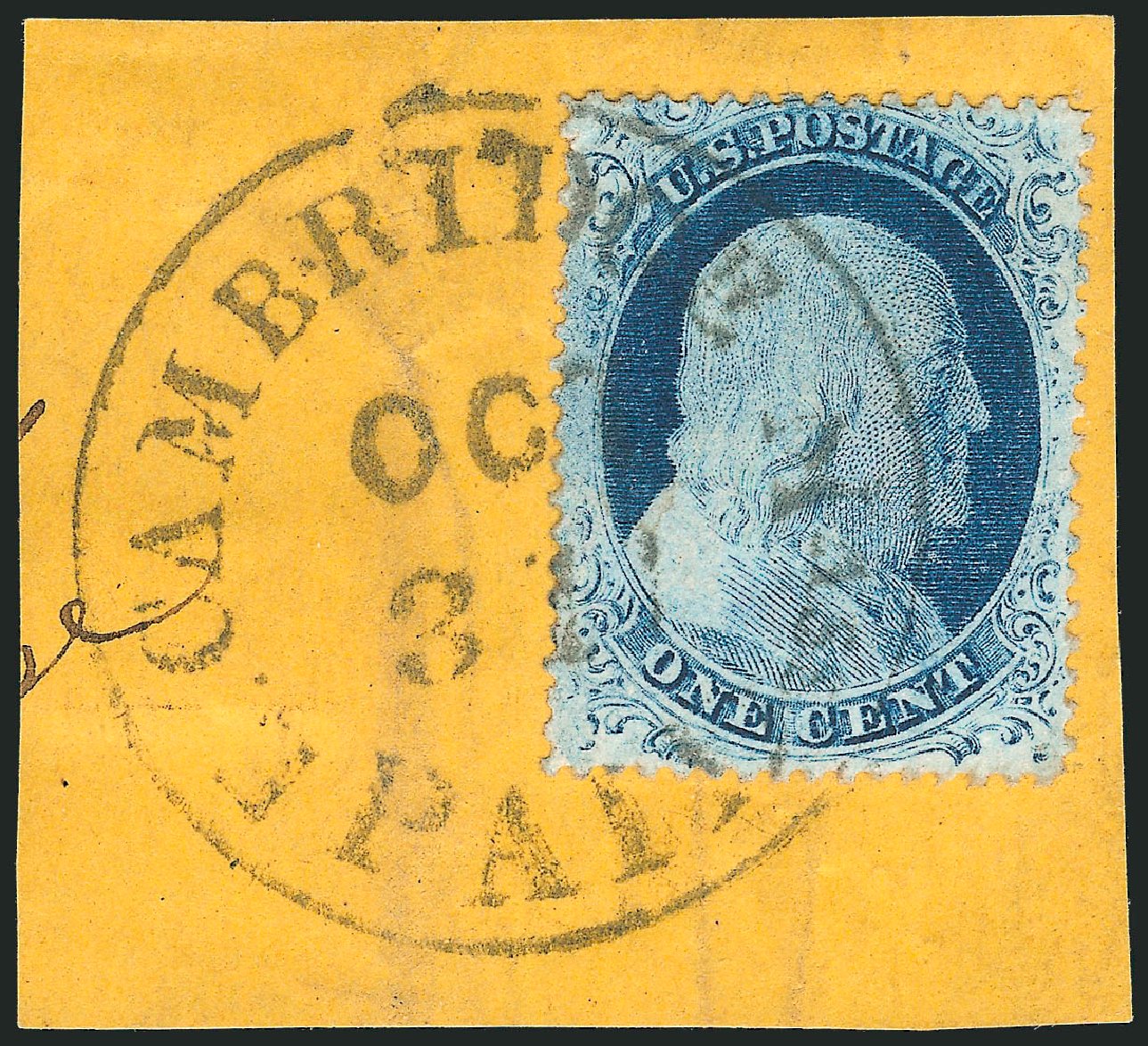 Prices of US Stamps Scott #23: 1857 1c Franklin. Robert Siegel Auction Galleries, Dec 2010, Sale 998, Lot 466