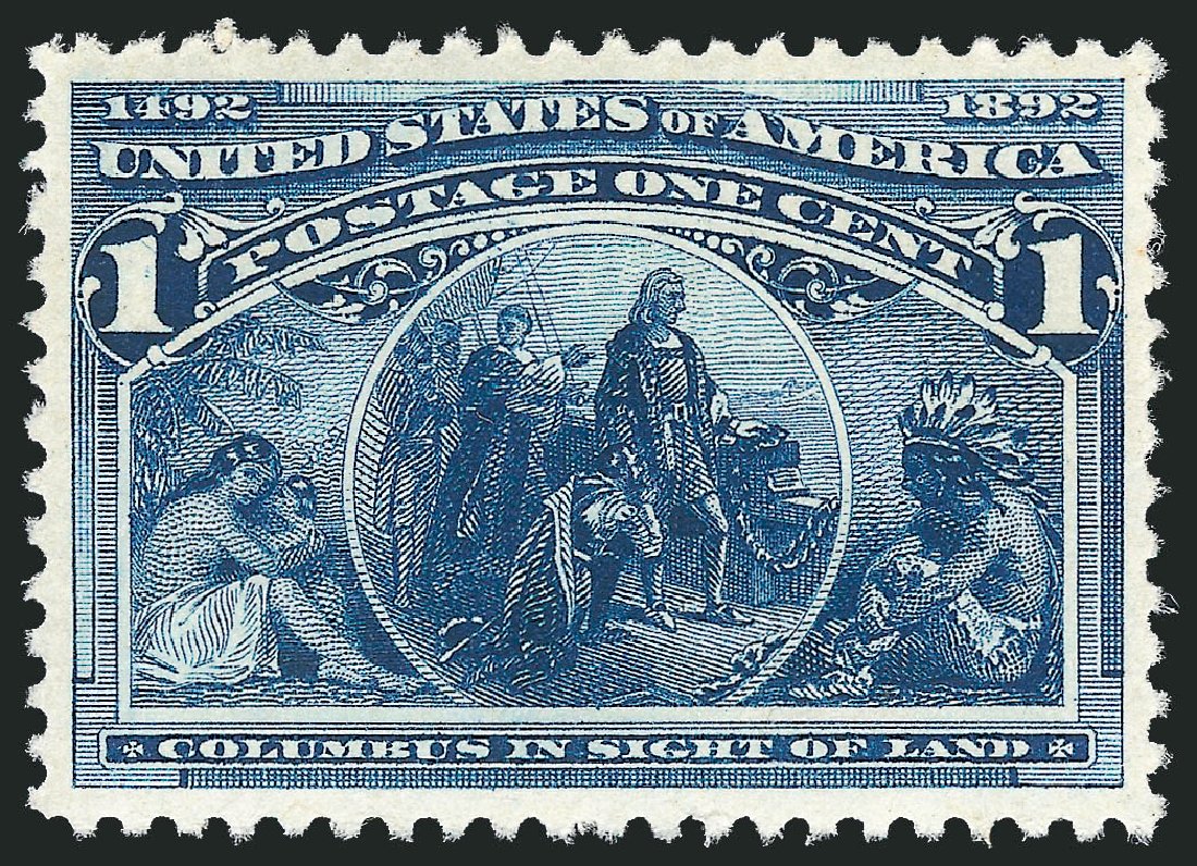 Cost of US Stamps Scott Catalogue 230: 1c 1893 Columbian Exposition. Robert Siegel Auction Galleries, Oct 2011, Sale 1014, Lot 1467