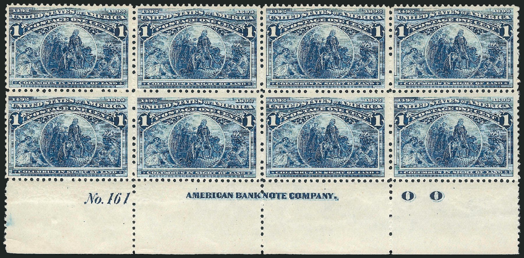 US Stamps Prices Scott Cat. 230: 1893 1c Columbian Exposition. Robert Siegel Auction Galleries, Jun 2012, Sale 1026, Lot 1307